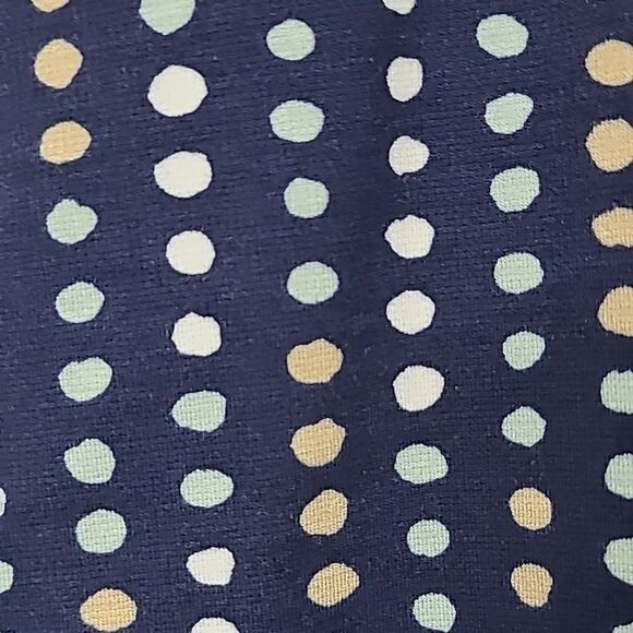 Ann Taylor Petite Navy Polka Dot Ponte Stretch Knit Pencil Skirt 4P Work Wear - Picture 2 of 7